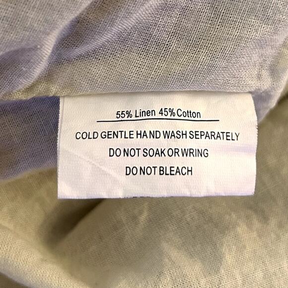 Saints + Secrets Anthea tie Front Layered Frill linen Dress Size S - Picture 5 of 9